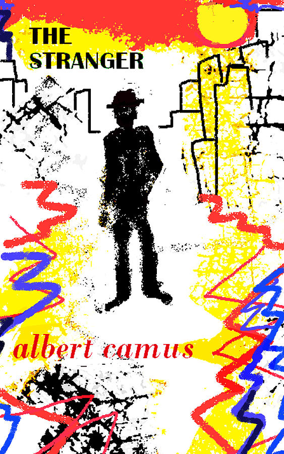 The Stranger Albert Camus Poster Drawing by Paul Sutcliffe