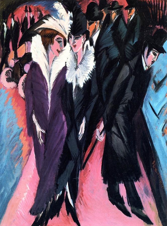 The Street Painting by Ernst Ludwig Kirchner