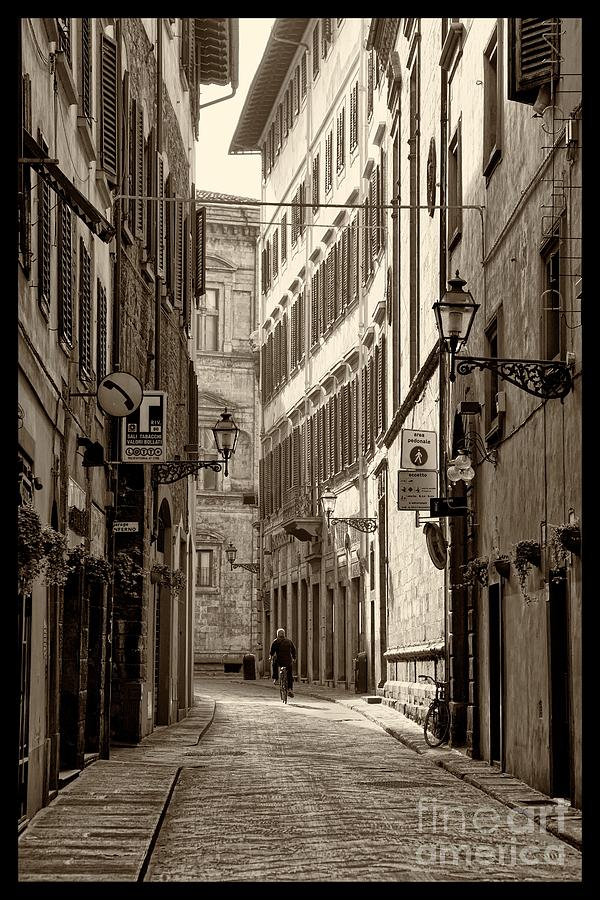 Architecture Photograph - The Street of Florence 002 by Nicola Fiscarelli