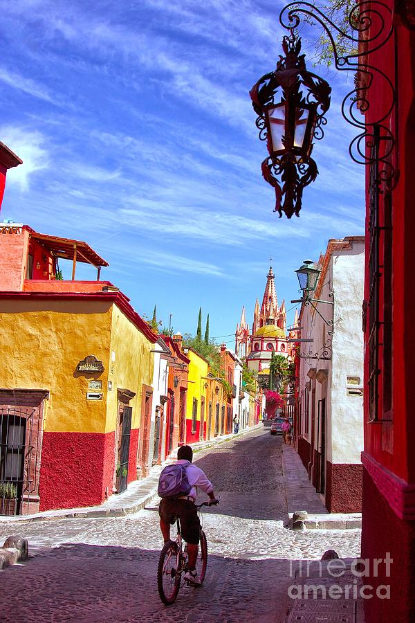 The Street of San Miguel de Allende Photograph by Nicola Fiscarelli