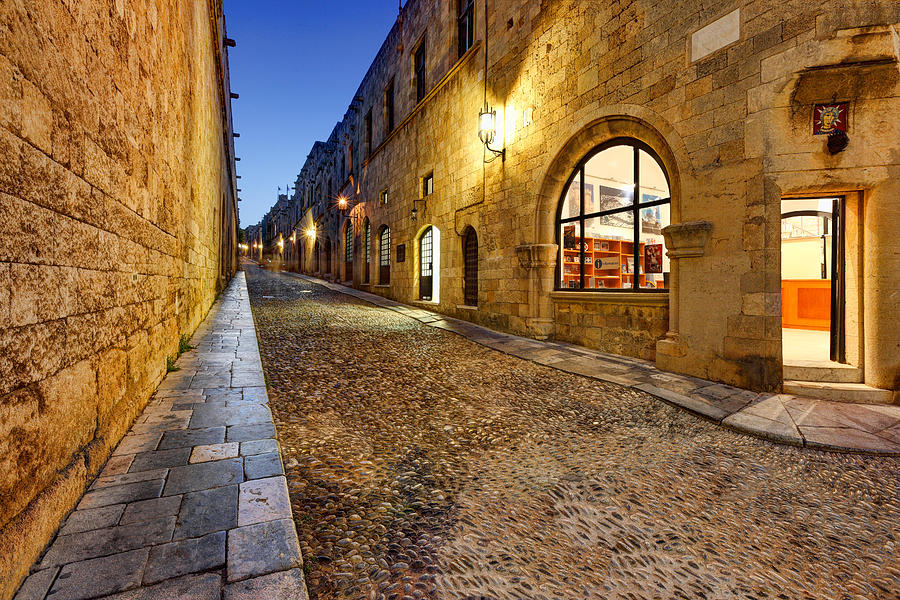 The Street of the Knights in Rhodes - Greece Photograph by Constantinos Iliopoulos
