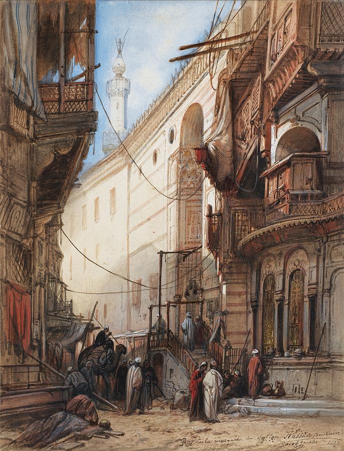 Prophet Painting - The Street Of The Sultan Mosque In Cairo by Celestial Images