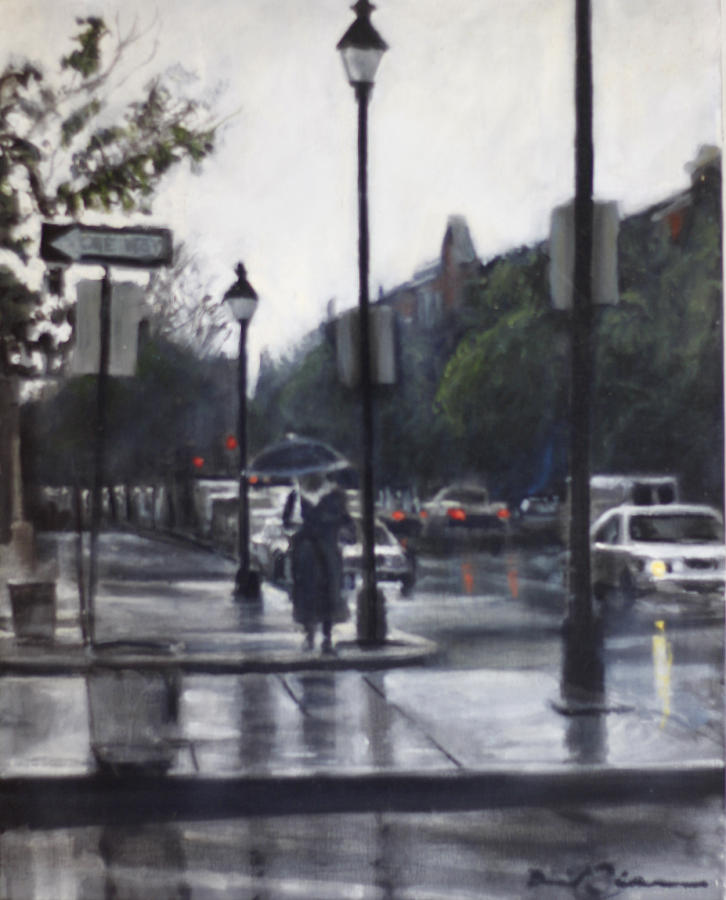 The Streets of the City Painting by David Zimmerman