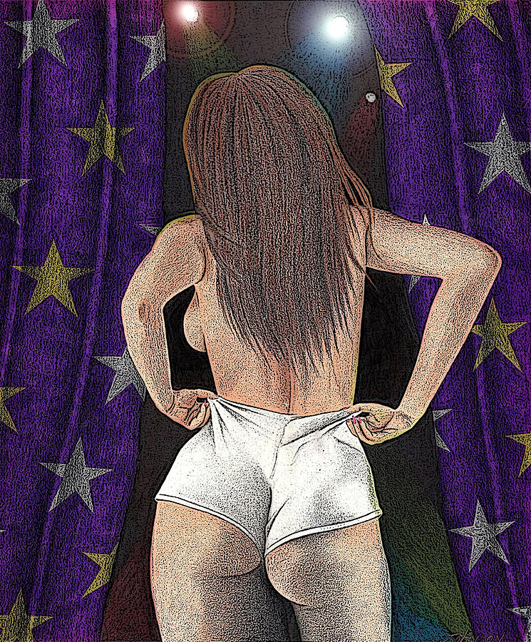 The Stripper Drawing by David W Johnson