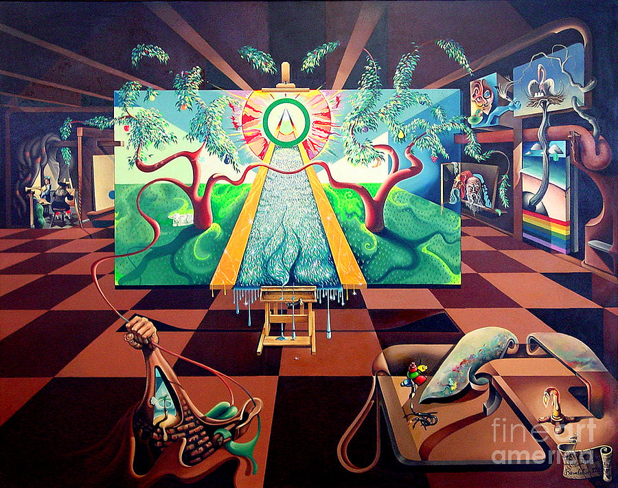 Tree Of Life Painting - The Studio - Tree Of Life by Peter Olsen Tree Of Life Painting - The Studio - Tree Of Life by Peter Olsen