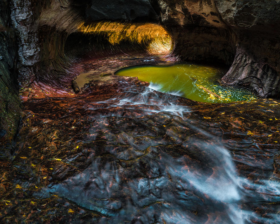 The Subway at Zion National Park Photograph by Larry Marshall