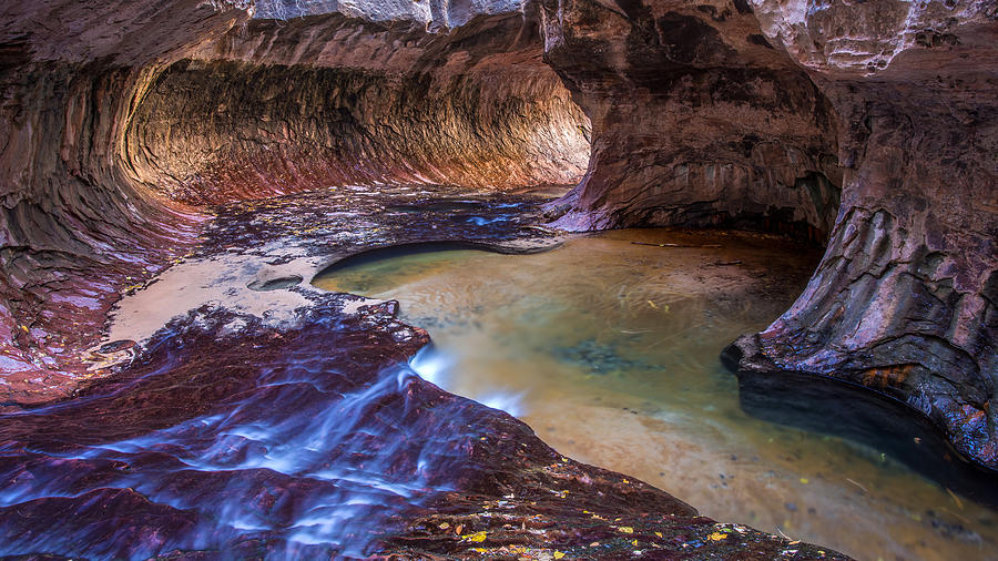 Nature Photograph - The Subway Zion Utah by Pierre Leclerc Photography