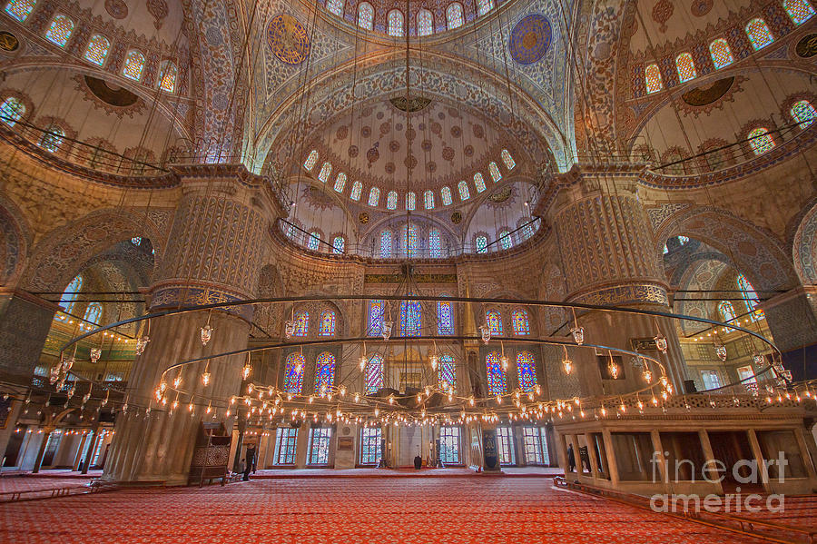 Turkey Photograph - The Sultanahmet Mosque Istanbul by Shishir Sathe