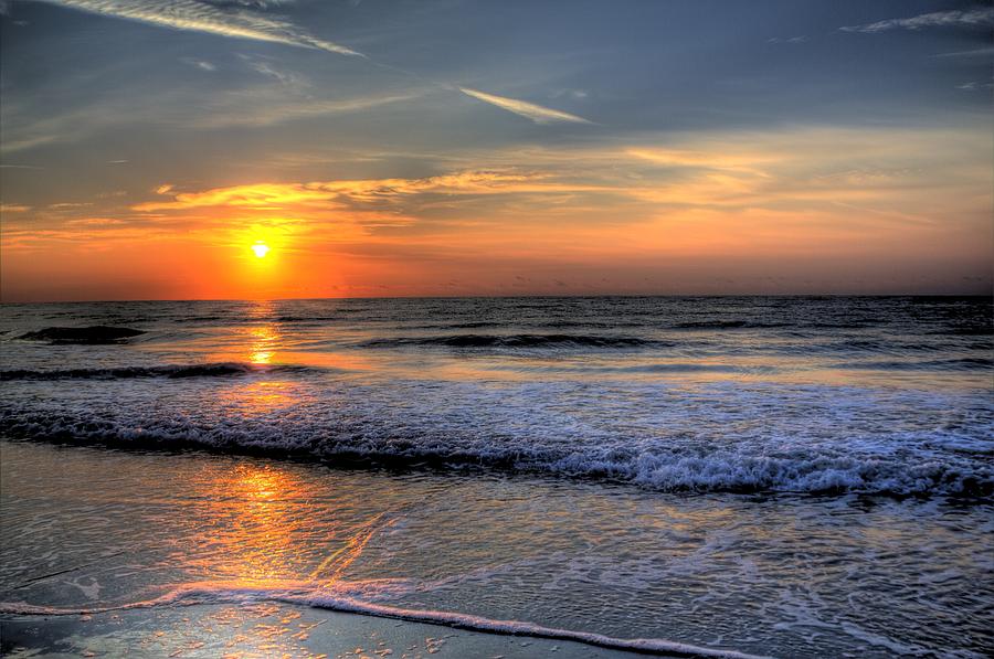The sun at the Beach Photograph by Jonny D