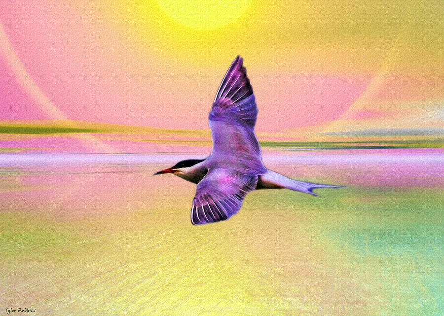 The Sun Bird Painting by Tyler Robbins