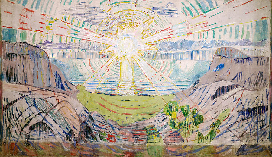 The Sun Painting by Edvard Munch