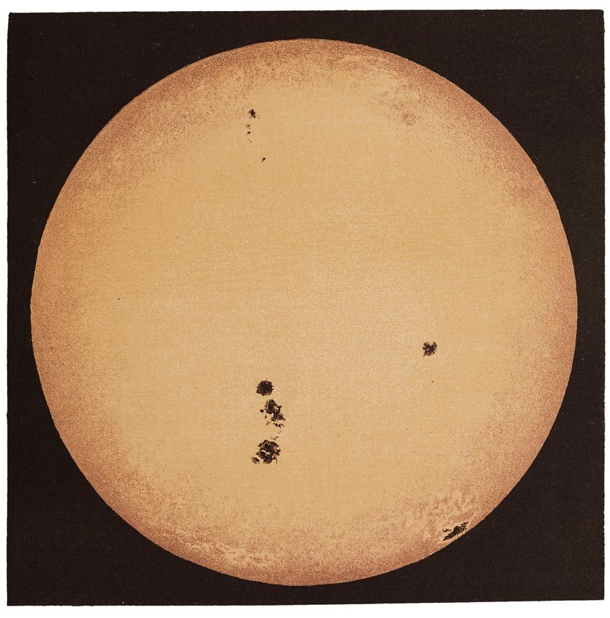 Space Photograph - The Sun In 1892 by David Parker/science Photo Library