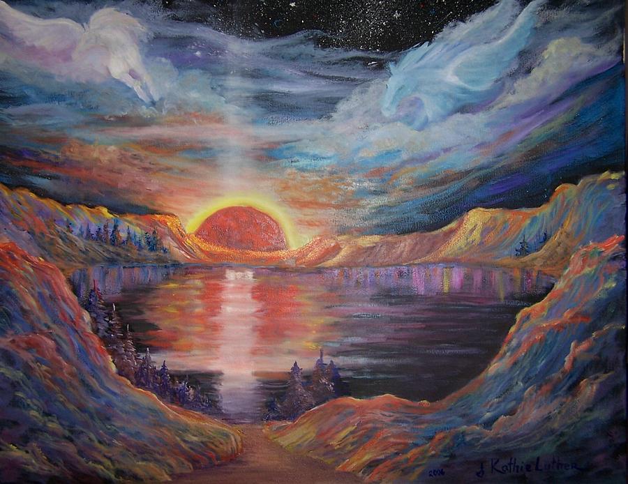 The Sun of Righteousness Risen with Healing in His Wings Painting by Kathleen Luther