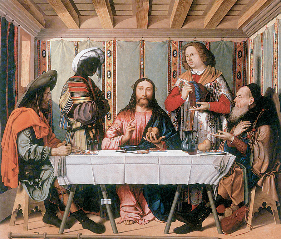 The Supper at Emmaus Painting by Marco Marziale - Fine Art America