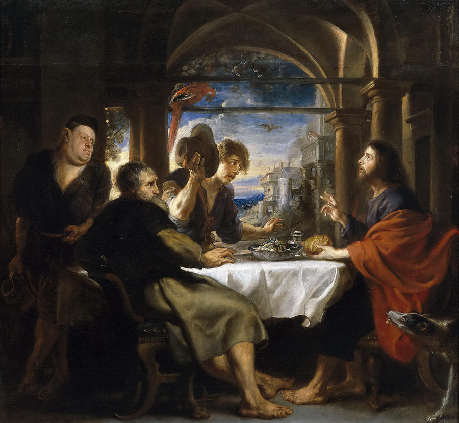 The Supper at Emmaus Painting by Peter Paul Rubens - Pixels Merch