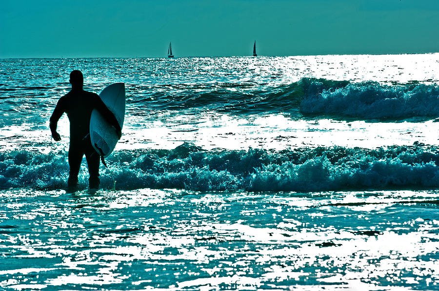 Santa Monica Photograph - The Surfer 5 by Micah May
