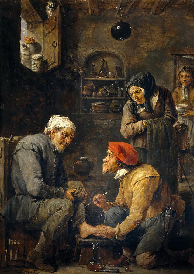 The surgical operation Painting by David Teniers the Younger