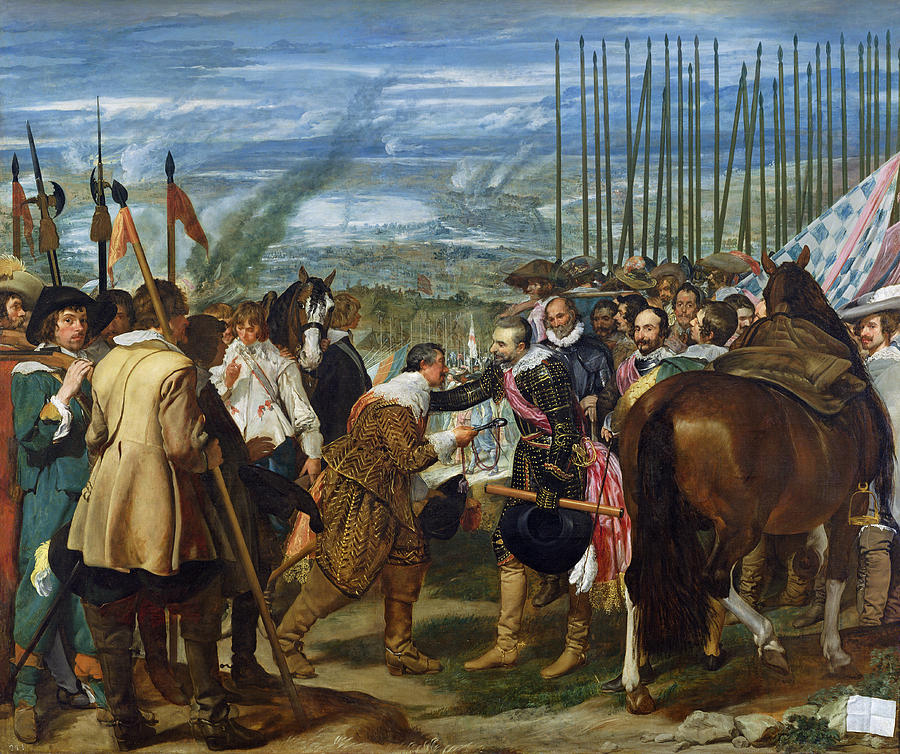 The Surrender Of Breda, 1625, C.1635 Oil On Canvas See Also 68345 Photograph by Diego Rodriguez de Silva y Velazquez