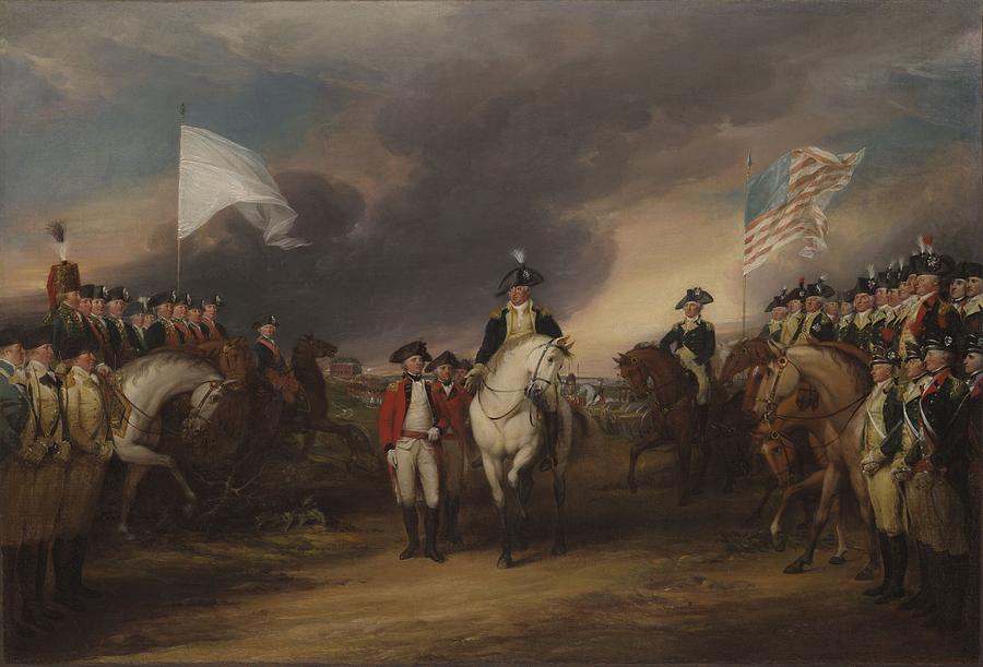The Surrender Of Lord Cornwallis At Yorktown, October 19, 1781 Painting by John Trumbull