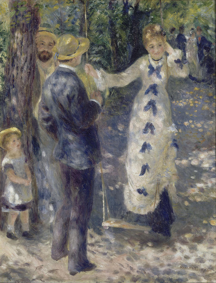 Impressionism Painting - The Swing by Auguste Renoir