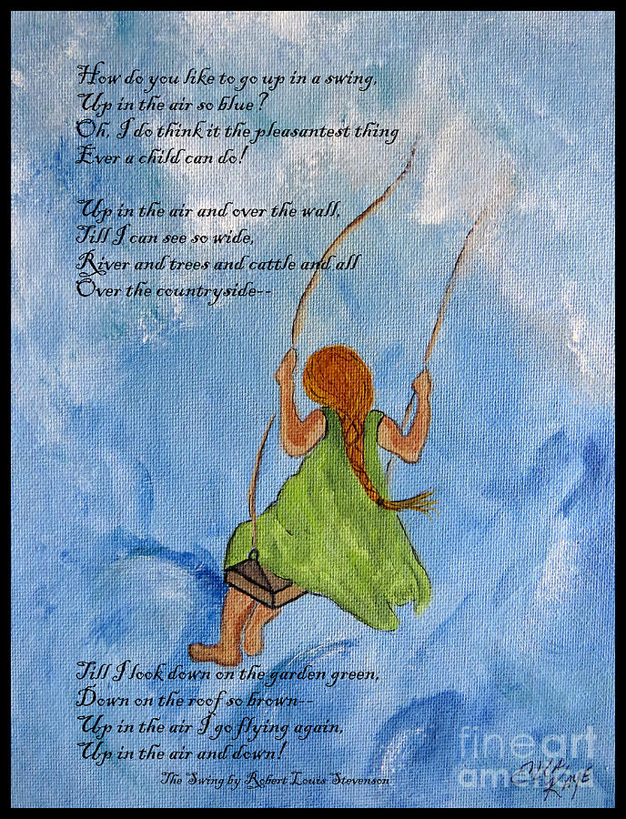 The Swing Painting by Ella Kaye Dickey