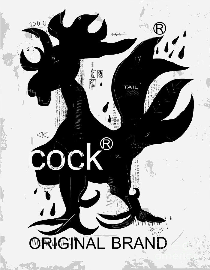 Pets Digital Art - The Symbolic Image Of The Rooster, Who by Dmitriip Pets Digital Art - The Symbolic Image Of The Rooster, Who by Dmitriip