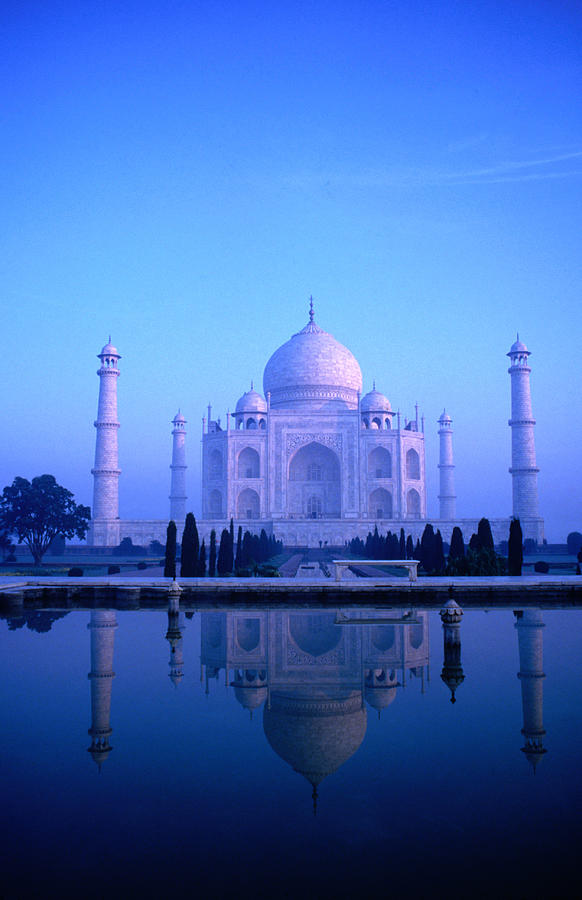 The Taj Mahal Bathed In Pastel Dawn Photograph by Dallas Stribley