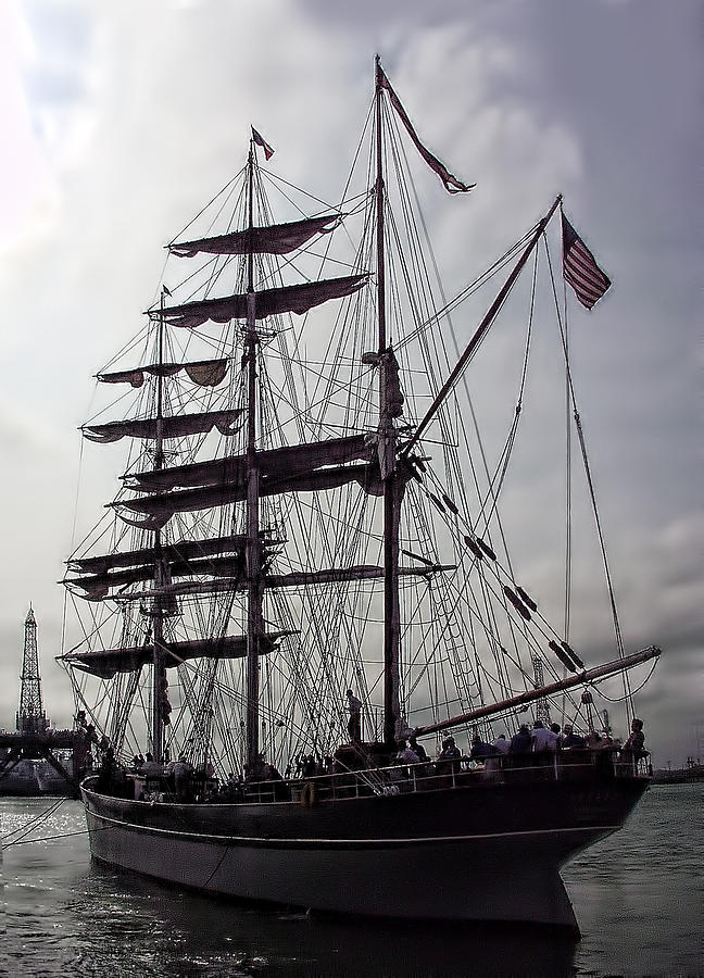 The Tall Ship Elissa Photograph by Linda Phelps