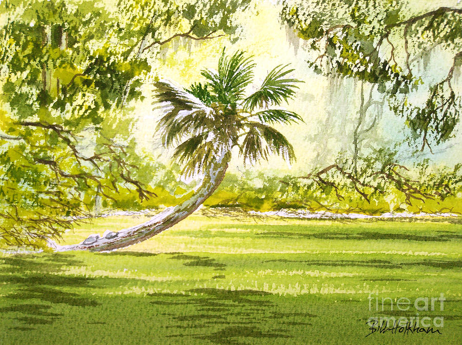 Cabin Painting - The Tarzan Tree - Wakulla Springs State Park by Bill Holkham