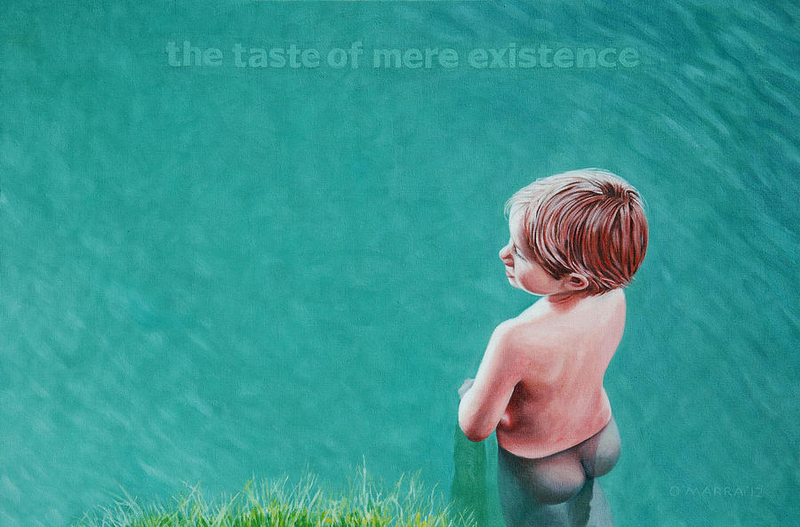 Boy Painting - The Taste of Mere Existence by Allan OMarra