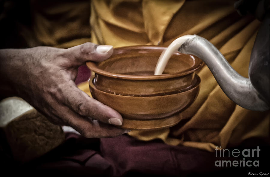 Tea Photograph - The Tea and the Compassion by Erwan Grey