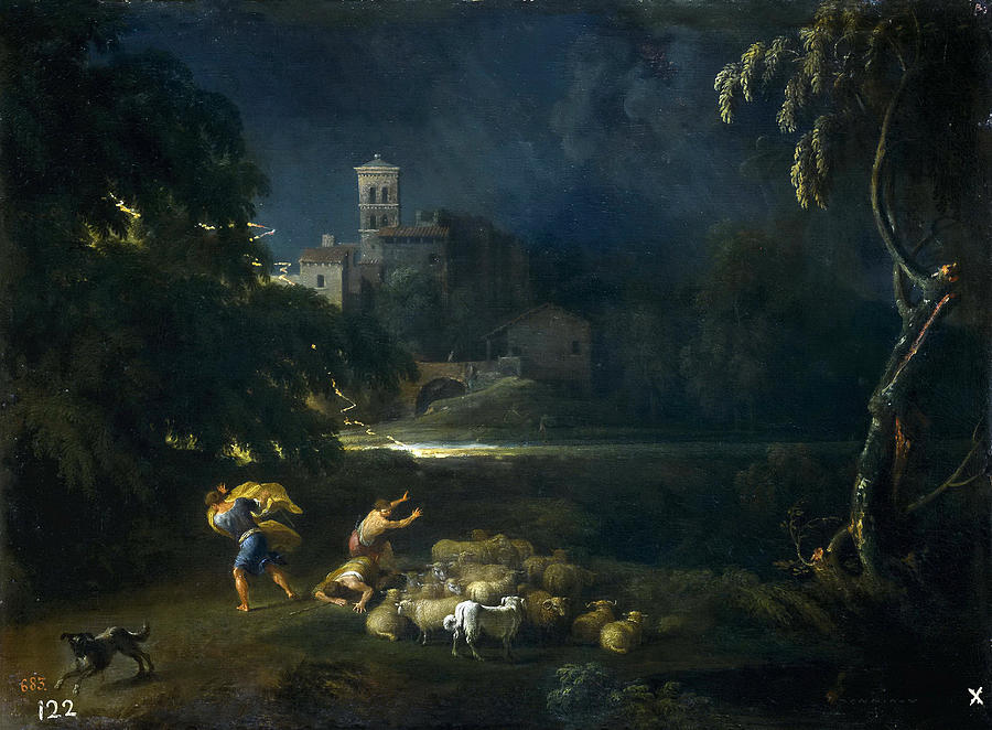The Tempest Painting by Gaspard Dughet