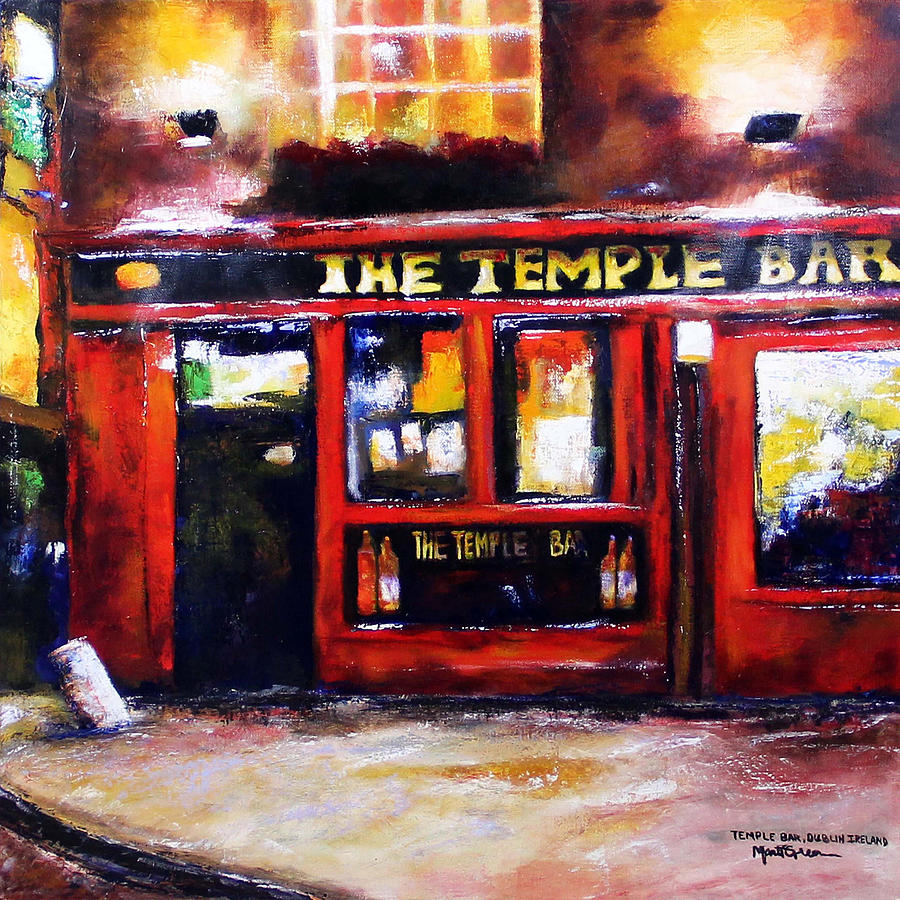 The Temple Bar Painting by Marti Green