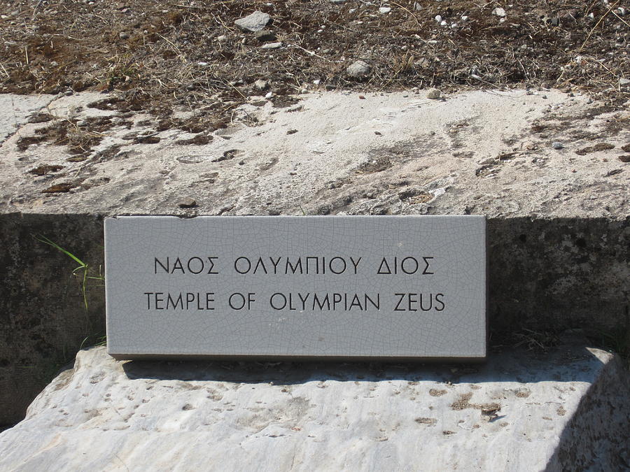 Greek Photograph - The Temple of Zeus by Matthew Kelloway
