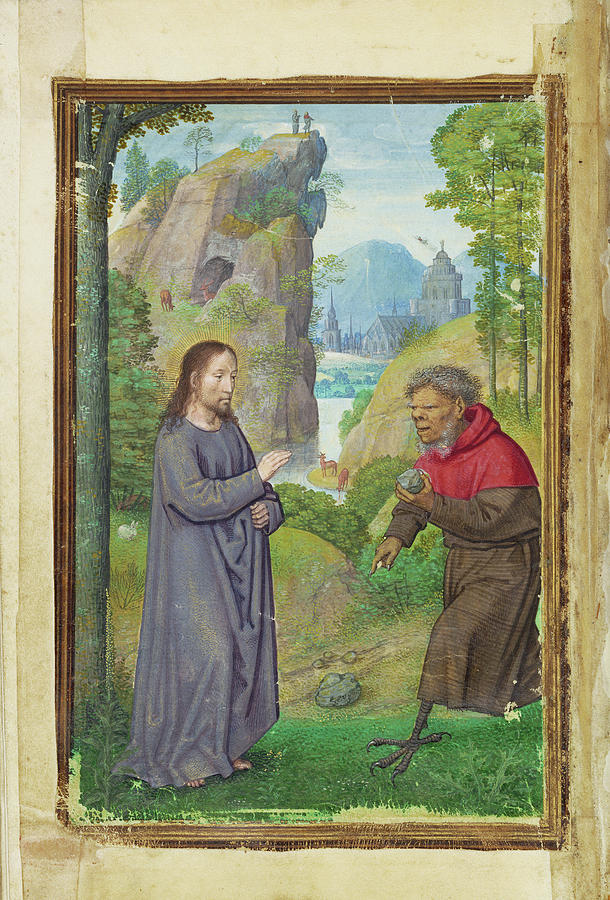 The Temptation Of Christ Simon Bening, Flemish Painting by Litz ...