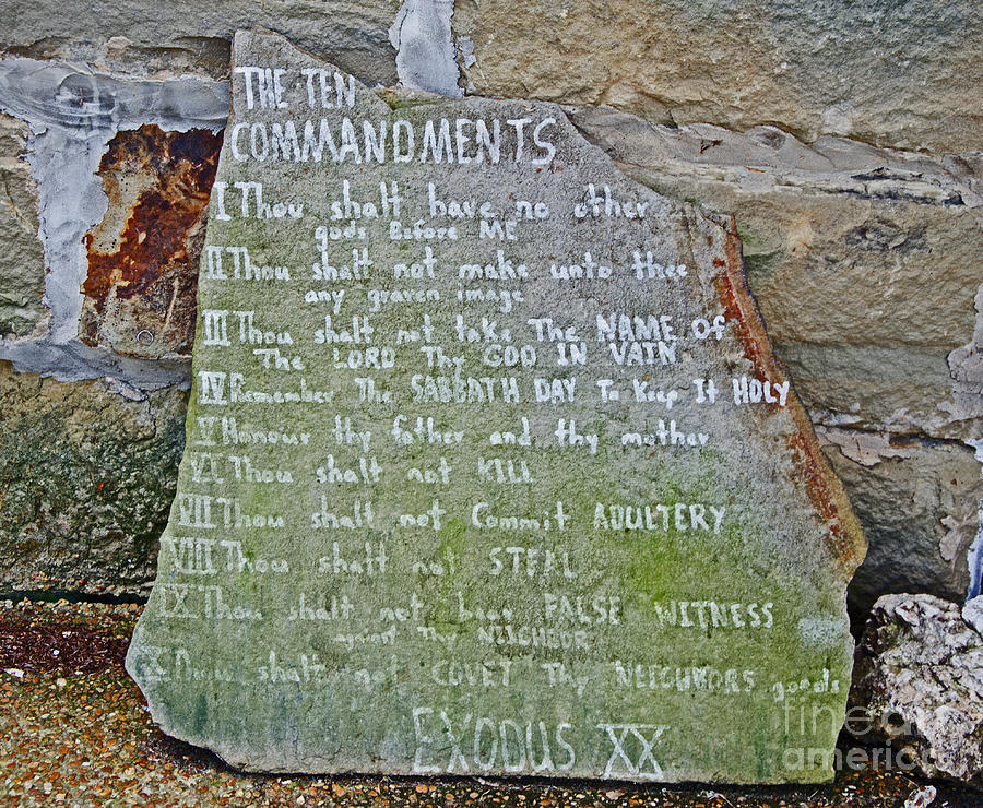 The Ten Commandments Photograph by Paul Mashburn