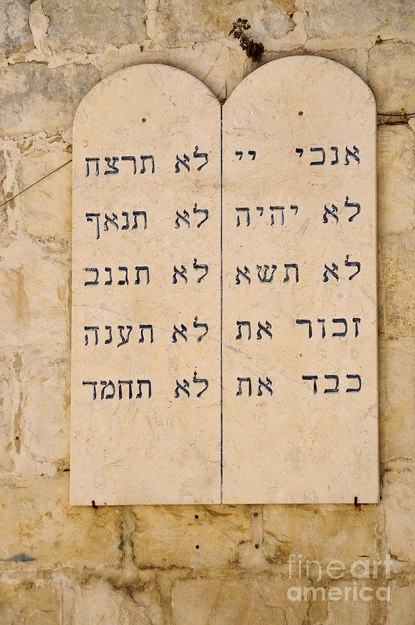 The Ten Commandments Photograph by Shay Levy | Fine Art America