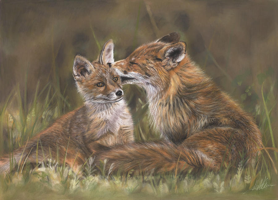 The Tender Nudge Painting by Terry Kirkland Cook