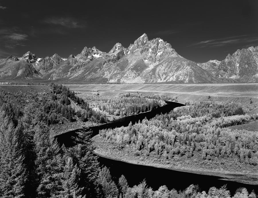 309217-The Teton Range from Snake River Overlook Photograph by Ed  Cooper Photography