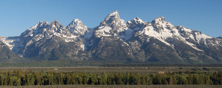 Yellowstone National Park Photograph - The Tetons by Aaron Spong