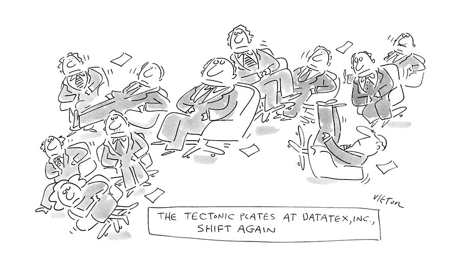The Textonic Plates At Datatex Drawing by Dean Vietor