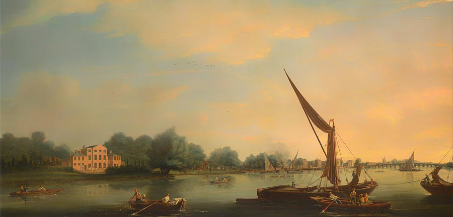 Vintage Painting - The Thames at Chelsea by Mountain Dreams