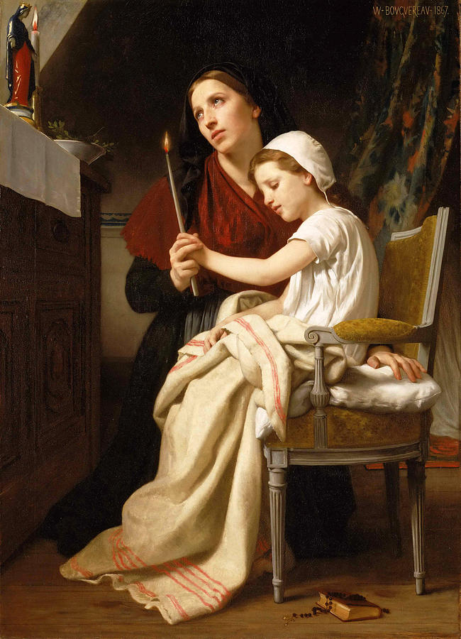 The Thank Offering Painting by William-Adolphe Bouguereau