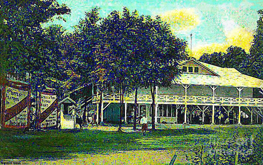 The Theater And Dancing Pavilion In Findlay Oh In 1910 Painting by