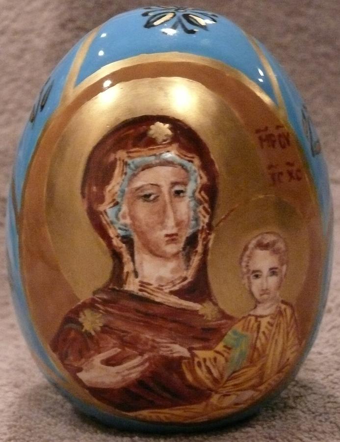 The Theotokos Ceramic Art by Svetlana  Jenkins