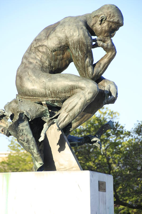 The Thinker Cleveland Art Statue Photograph by Valerie Collins