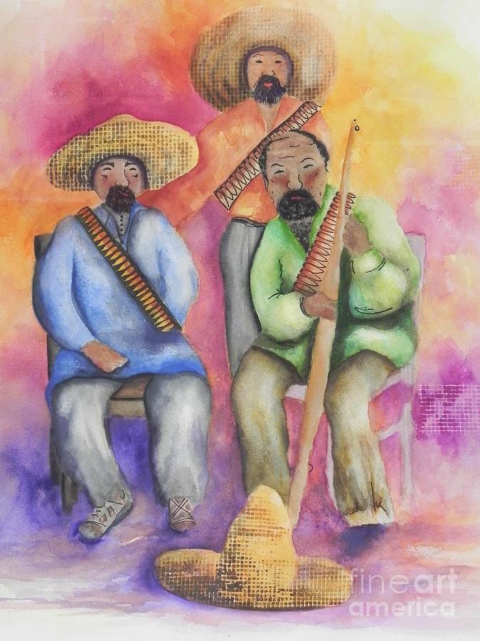 The Three Amigos Painting by Chrisann Ellis