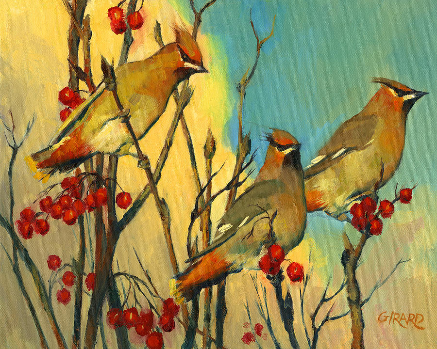Bird Painting - The Three Bohemians by Francois Girard