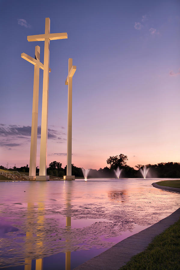 The Three Crosses - Cross Church - Rogers Arkansas Photograph by Gregory Ballos