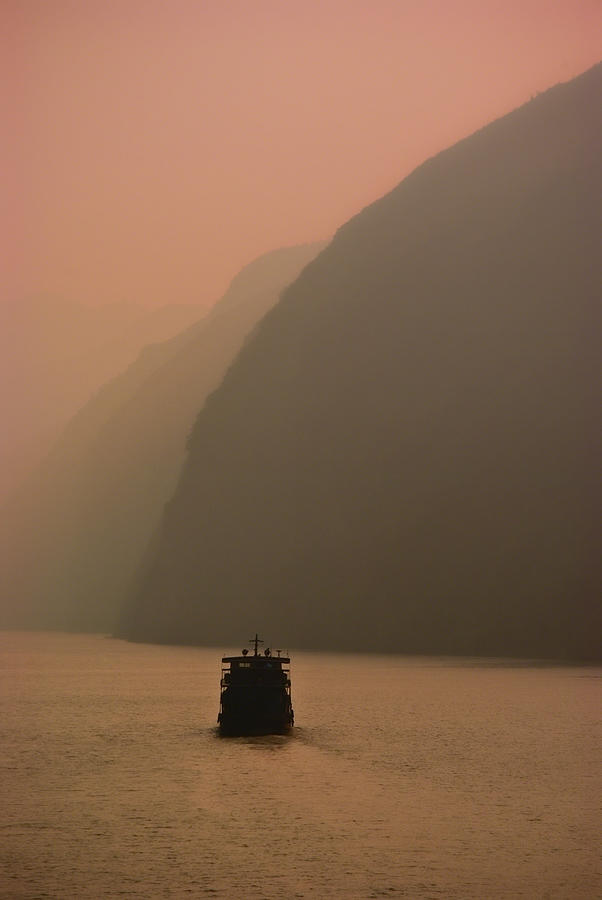 The Three Gorges on the Yangzi at Sunrise Photograph by Ray Devlin